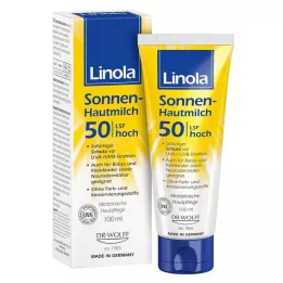 LINOLA Lait Solaire pour la Peau LSF 50, 100 ml
