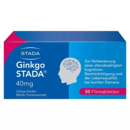 GINKGO STADA Comprimés pelliculés à 40 mg, 30 pcs