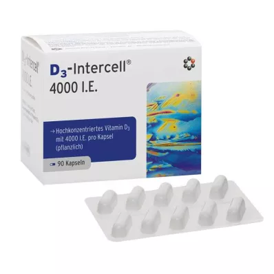 Gélules de D3-INTERCELL 4 000 UI, 90 unités Gélules de D3-INTERCELL 4 000 UI, 90 unités