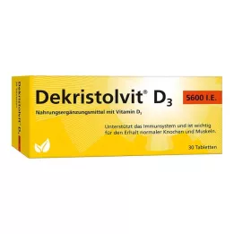 DEKRISTOLVIT Comprimés de D3 5 600 UI, 30 unités