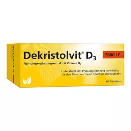 DEKRISTOLVIT Comprimés de D3 5 600 UI, 60 pièces