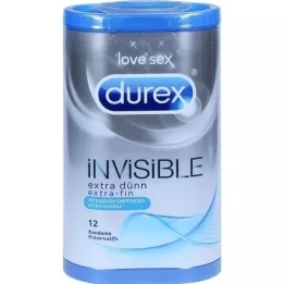 DUREX préservatifs invisibles, 12 pc