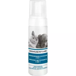 Frontline Mousse de nettoyage pour animaux de compagnie 2in1 vétérinaire., 150 ml