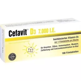 CEFAVIT D3 7 000 Cest-à-dire des comprimés de films, 100 pc