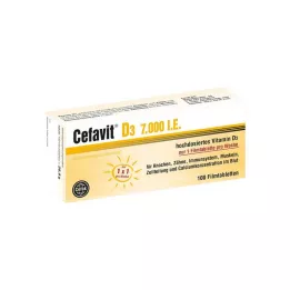CEFAVIT D3 7 000 UI, comprimés pelliculés, 100 pcs