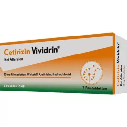 CETIRIZIN Vividrin 10 mg de comprimés de films, 7 pc