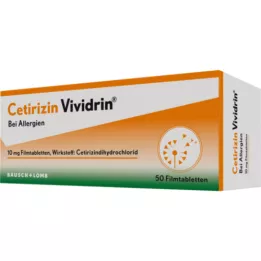CETIRIZIN Vividrin 10 mg de comprimés de films, 50 pc