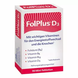 FOLPLUS+D3 comprimés, 90 pcs