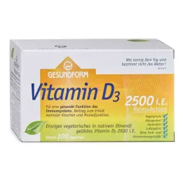 Forme saine vitamine D3 2 500 I.e. Bouchons Vega (100 pièces)