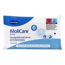 MOLICARE SKIN Gants de toilette, 8 pièces