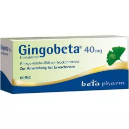 GINGOBETA Comprimés pelliculés à 40 mg, 60 pièces