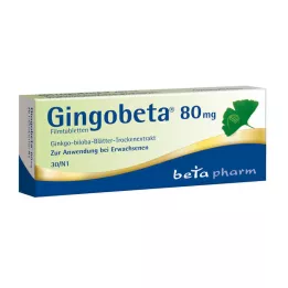 GINGOBETA Comprimés pelliculés à 80 mg, 30 pièces