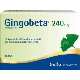 GINGOBETA Comprimés pelliculés à 240 mg, 120 unités