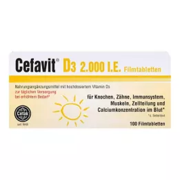 CEFAVIT D3 2 000 UI, comprimés pelliculés, 100 pcs