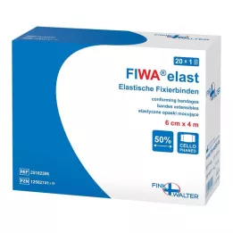 FIXIERBINDE élastique 6 cmx4 m cellophane, 1 pc