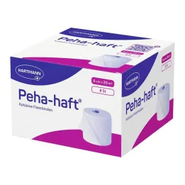 Peha-Haft bandage de fixation sans latex 6 cmx20 m, 8 pièces