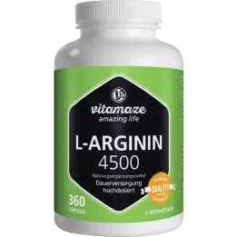 L-ARGININ HOCHDOSIERT 4 500 mg de capsules, 360 pc