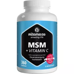 MSM HOCHDOSIERT+ Capsules de vitamine C, 360 pc