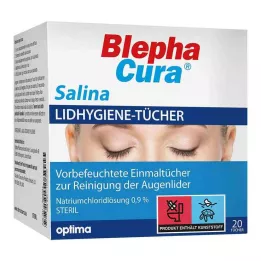 BLEPHACURA Lingettes hygiéniques pour paupières Salina, 20 pièces Lingettes, 20 pièces