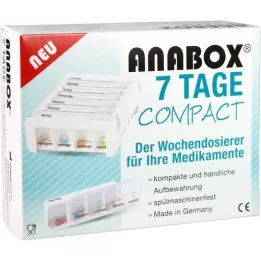 ANABOX Compact 7 jours de doses hebdomadaires blanches, 1 pc