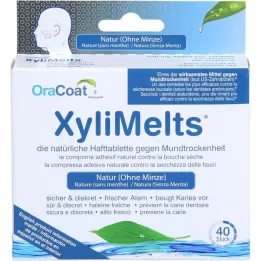 ORACOAT Comprimés adhésifs de Xylimelt sans menthe, 40 pc