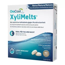 ORACOAT Comprimés adhésifs XyliMelts sans menthe, 40 pcs
