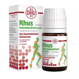 RHUS TOXICODENDRON Comprimés D 6 pour les douleurs rhumatismales, 80 pcs
