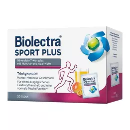 BIOLECTRA Granulés à boire Sport Plus, 20 x 7,5 g