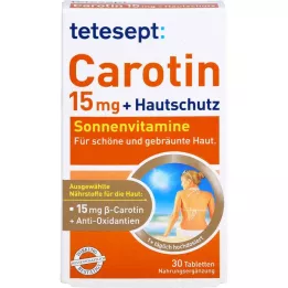 TETESEPT carotine 15 mg + comprimés de films de protection de la peau, 30 pc