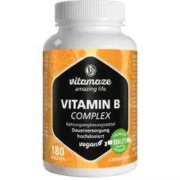 VITAMIN B COMPLEX Doses élevées comprimés végétaliens, 180 pc