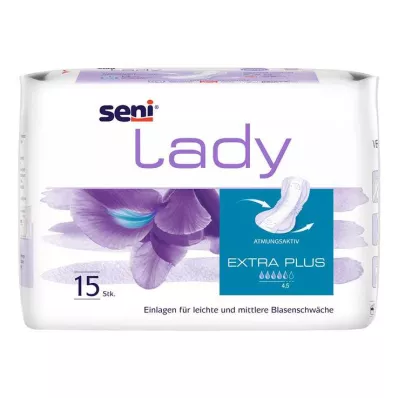 SENI Serviette hygiénique pour incontinence féminine extra plus, 15 pièces