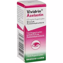 VIVIDRIN Azelastine 0,5 mg / ml gouttes oculaires, 6 ml