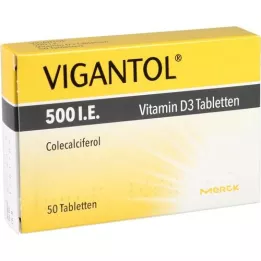 VIGANTOL 500, cest-à-dire des comprimés de vitamine D3, 50 pc