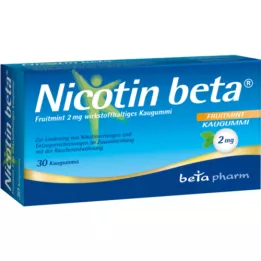 NICOTIN Beta Fruitmint 2 mg Arrêt dingrédient actif