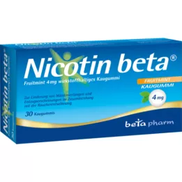 NICOTIN Beta Fruitmint 4 mg Arrêt dingrédient actif