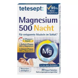 Tetesept Comprimés de magnésium 500 Nuit, 30 pc