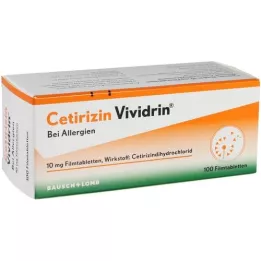 CETIRIZIN Vividrin 10 mg de comprimés de films, 100 pc