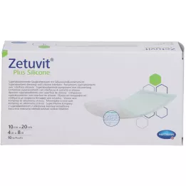 ZETUVIT Plus Silicone stérile 10x20 cm, 10 pc