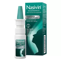 NASIVIN Spray nasal sans consommables pour adultes et écoliers, 10 ml