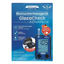 TESTAMED Kit GlucoCheck Advance Star mg/dl mmol/l, 1 pièce