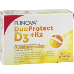 EUNOVA Duoprotect D3 + K2 1000, cest-à-dire les capsules de 80 μg, 30 pc