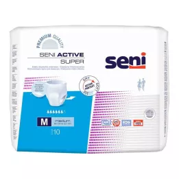 SENI Culottes jetables Active Super Incontinence M, 10 pièces