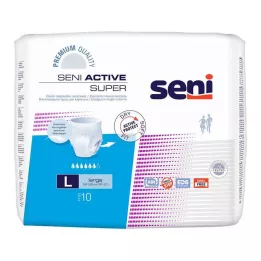 SENI Culottes jetables Active Super Incontinence L, 10 pièces