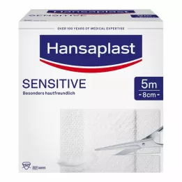 HANSAPLAST Rouleau de pansement sensible 8 cm x 5 m, 1 pièce