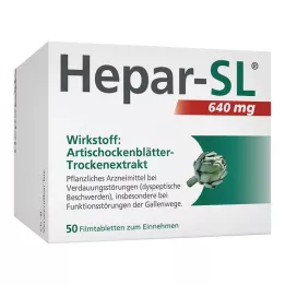 HEPAR-SL Comprimés pelliculés à 640 mg, 50 pièces