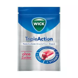 WICK Menthol Triple Action &amp; Cassis sans sucre, 72 g