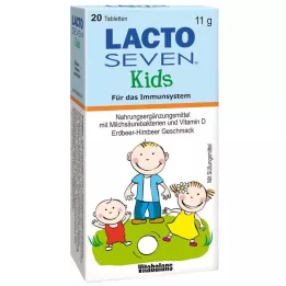 LACTO SEVEN Comprimés pour enfants saveur fraise-framboise, 20 pc