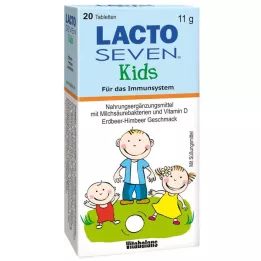 LACTO SEVEN Comprimés pour enfants au goût fraise-framboise, 20 pièces