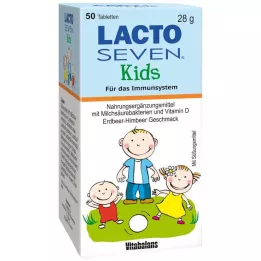 LACTO SEVEN Comprimés pour enfants saveur fraise-framboise, 50 pc