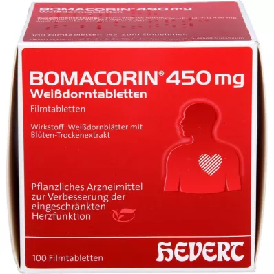 BOMACORIN 450 mg comprimés Hawdorn, 100 pc